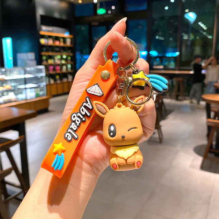 Wholesale Creative keychain cartoon figurine car keychain couple bag pendant