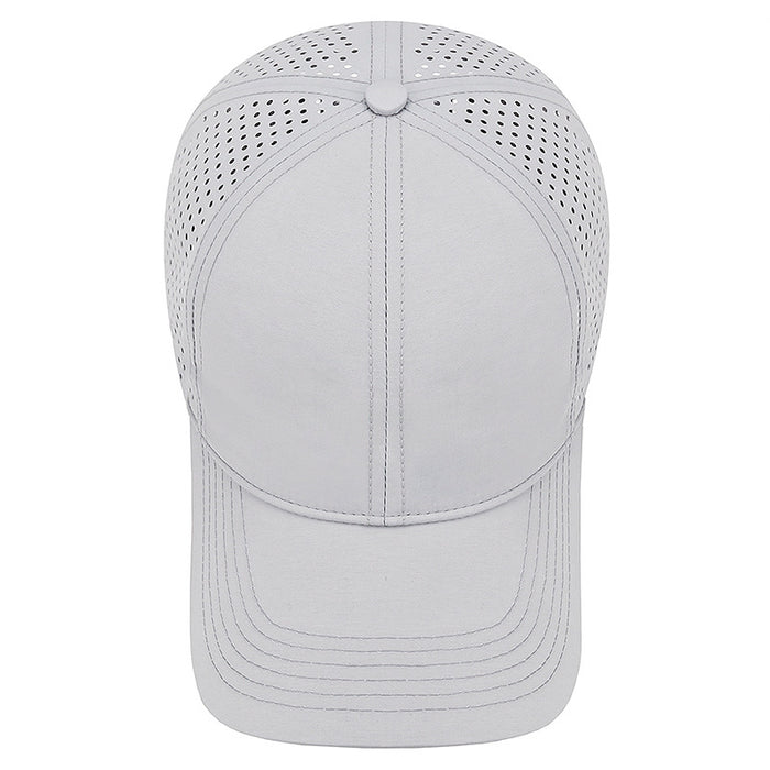 Wholesale Quick-drying Perforated Cap Women's Spring and Summer Sunscreen Soft Top Breathable Sports Travel howing Small Baseball Cap for Men