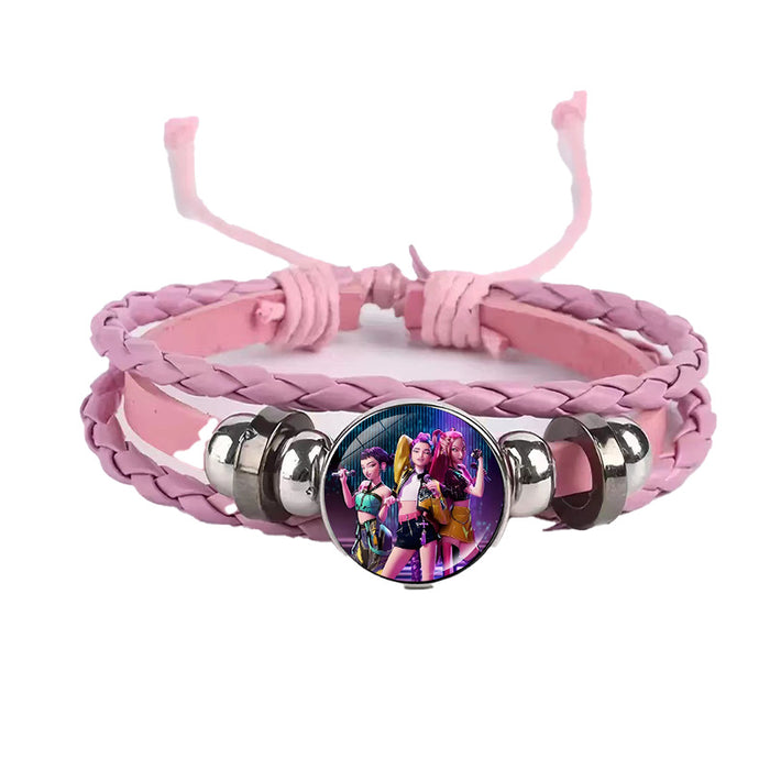 Wholesale Kpop Cute Cartoon Time  Bracelet
