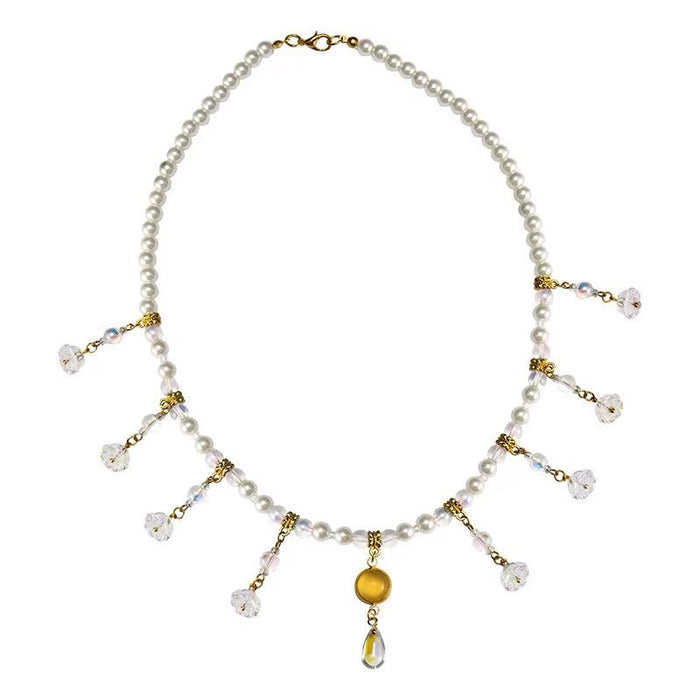 Wholesale Elegant Socialite Crystal Tassel Necklace Women's Zircon Clavicle Chain