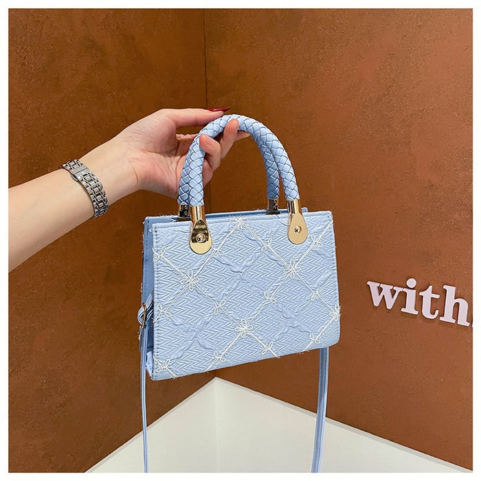 Wholesale Stylish textured handbag,  small square shoulder bag