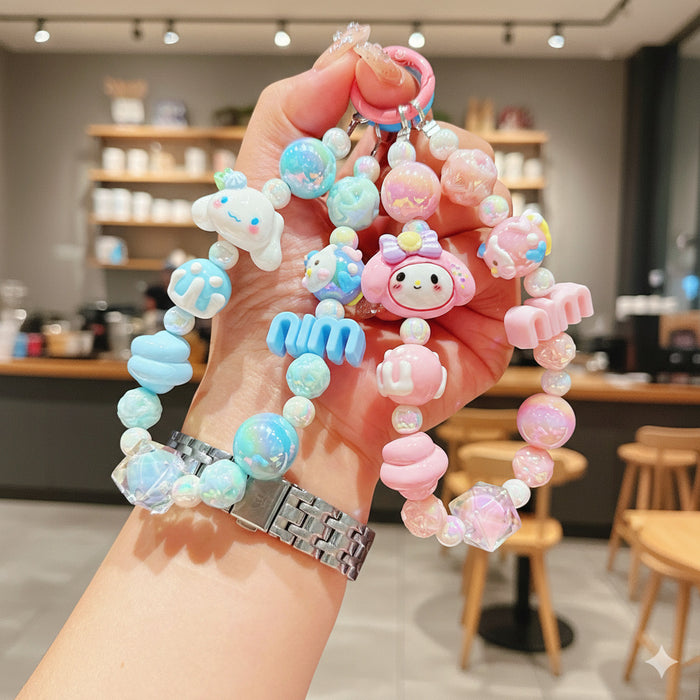 Wholesale Acrylic Cartoon Beaded Keychain