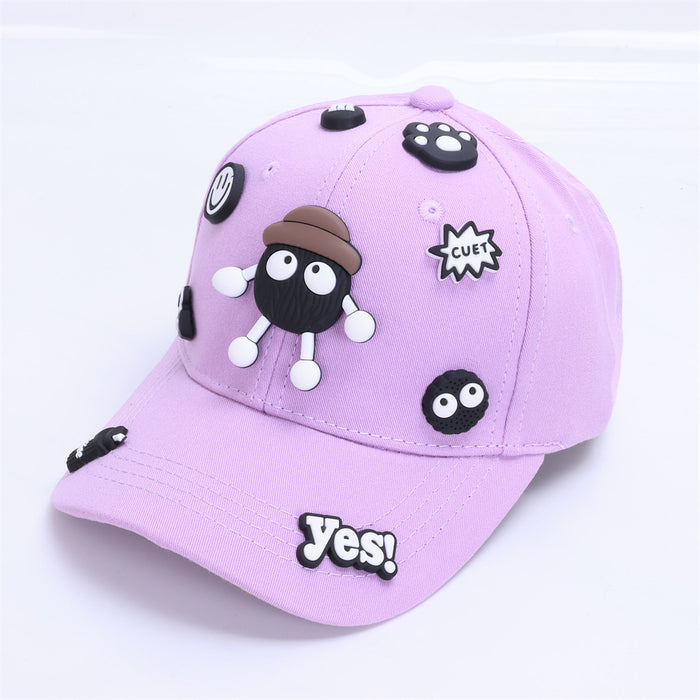 Wholesale Cute Baby Baseball Cap Coal Ball Design Fashion Hip Hop Hat For Kids Boys Girls