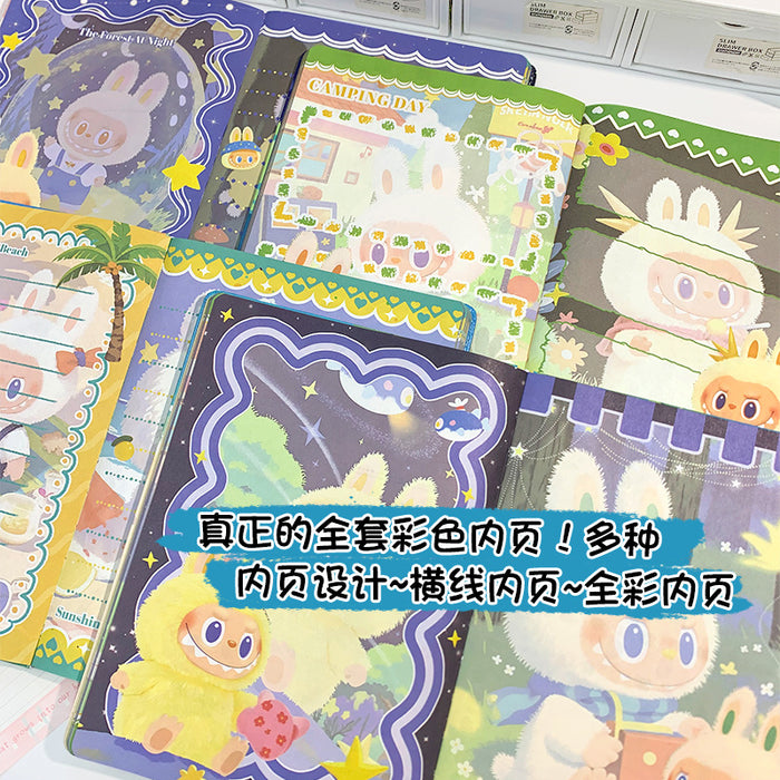 Wholesale Color page notebook high value cartoon hardcover student notepad diary