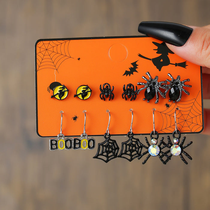 Wholesale  Earring Set Pumpkin Skull  Design Alloy Party Wear Jewelry Accessory
