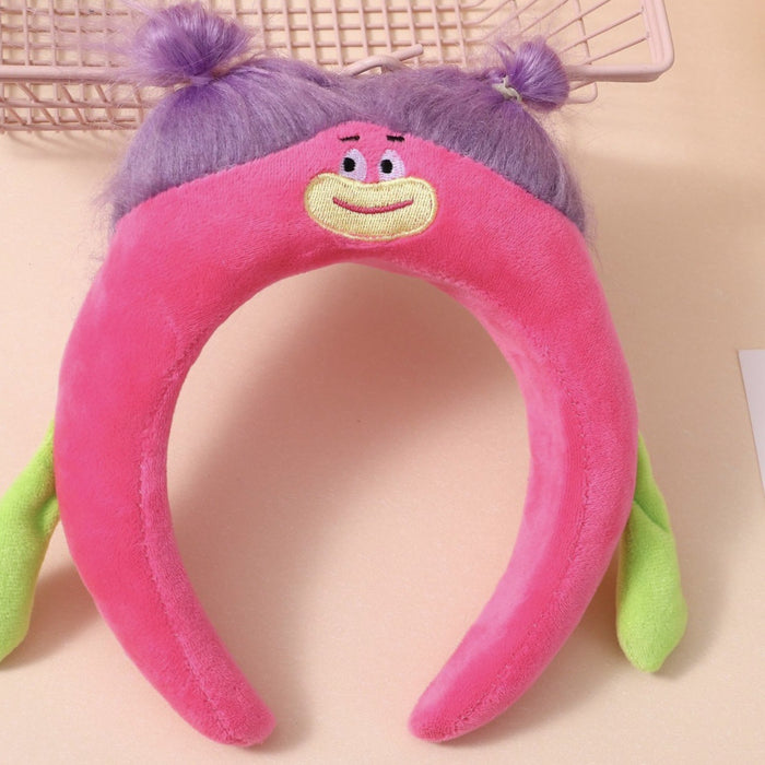 Wholesale Long Hair Weird Plush Ugly Doll Big Headband Funny Cute Ear Headband Hair Accessories JDC-HD-Shuy007