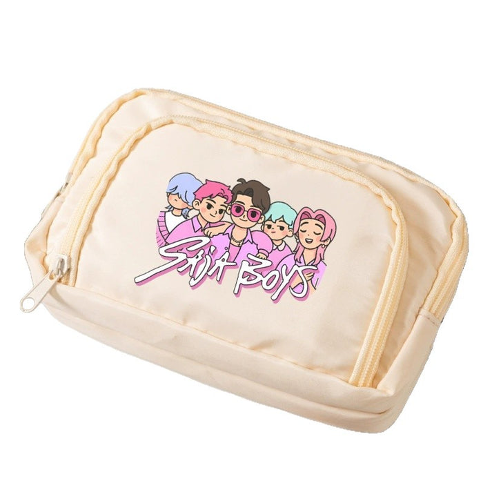 Wholesale KPOP Candy-colored cartoon print Pencil Bags for primary and secondary school girls