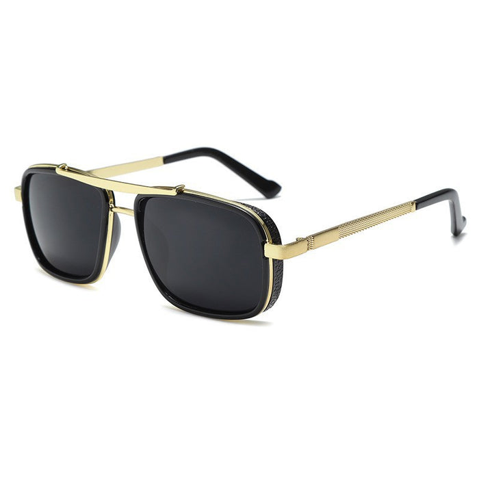 Wholesale Sunglasses Fashion Driving Glasses Retro Thick Edge Double Beam Metal Punk Sunglasses