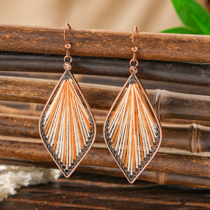 Wholesale Bohemian Artistic Vintage Tassel Earrings Zinc Alloy Jewelry Accessory MOQ≥2