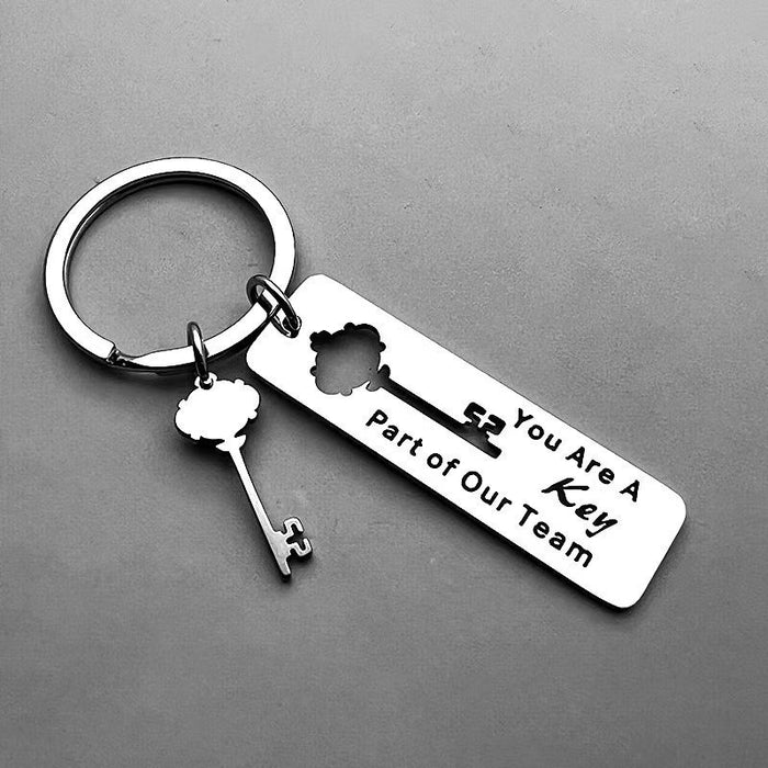 Wholesale You Are A Key Part of You Stainless Steel Keychain JDC-KC-TangMumao003