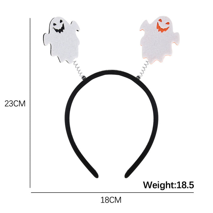 Wholesale Headband With  Bat And Pumpkin Decor Chic Party Prop Hair Accessory