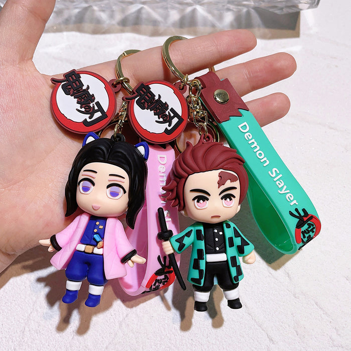 Wholesale Cartoon Doll PVC Keychain JDC-KC-Qiwei006