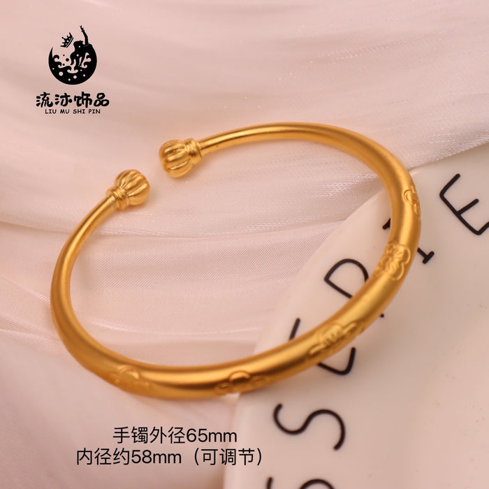 Wholesale 
Open bracelet copper gold plated bracelet