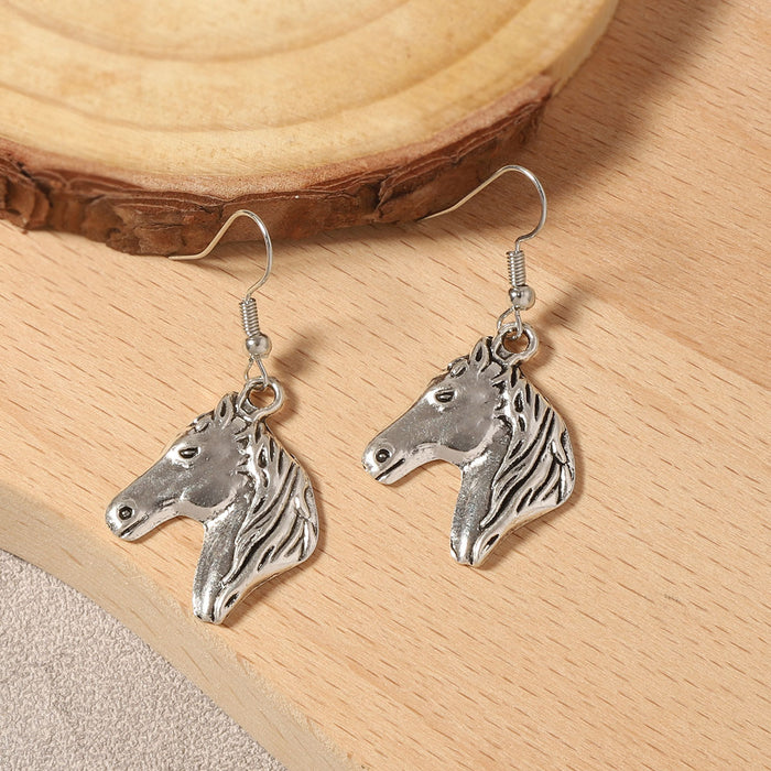 Wholesale Western Cowboy Style Antique Silver Design Pony Calf Ear