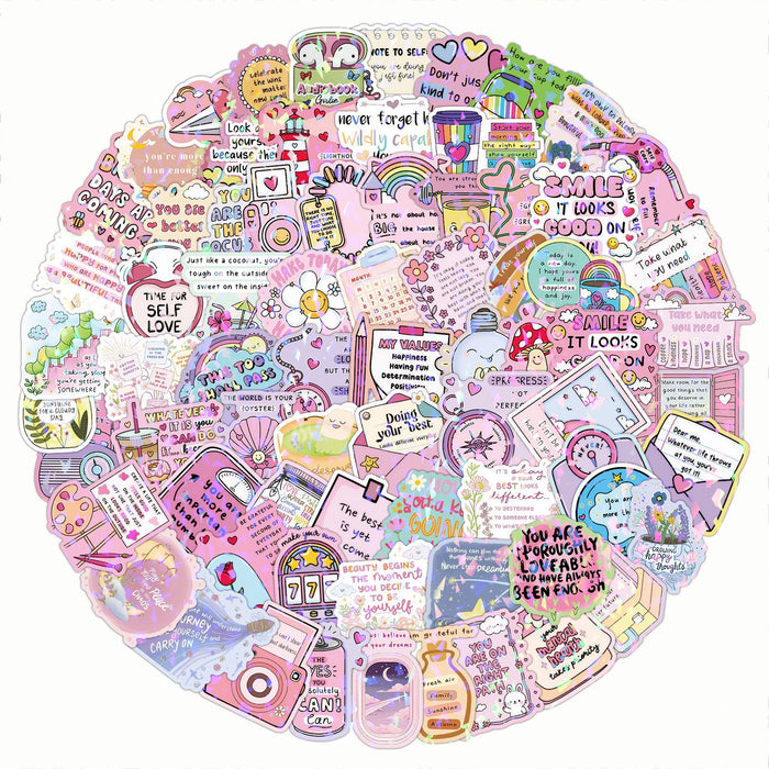 Wholesale 100 pieces cute quote stickers