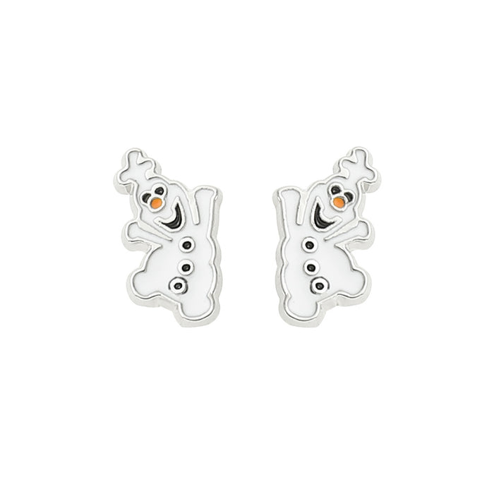 Wholesale Christmas Cartoon Romantic Snowman Earrings