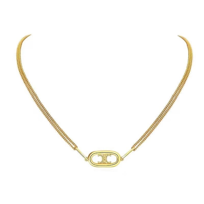 Wholesale Necklace, bracelet set, vintage collarbone accessory, titanium steel that does not fade