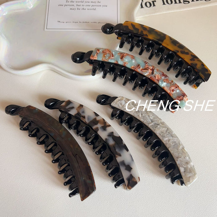 Wholesale Large Banana Clip for Multiple Hair Volumes Clip leopard Print  Twist Clip