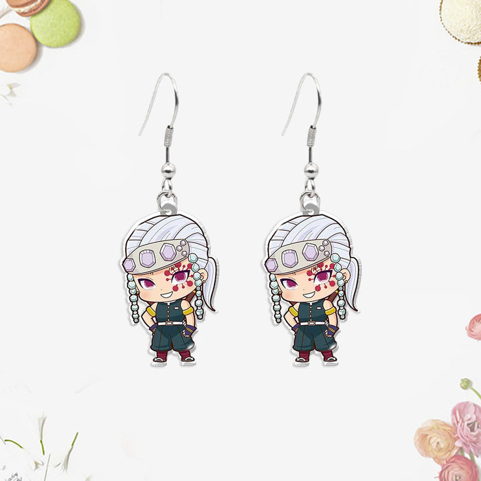 Wholesale Acrylic heat shrink earrings small pendants for teenagers