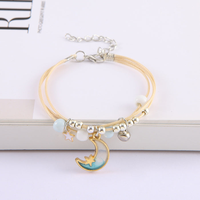 Wholesale Handmade star alloy butterfly bracelet women' s cool style couple bracelet jewelry