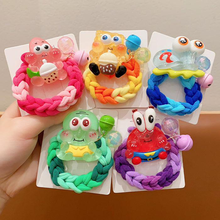 Wholesale Cartoon Cute Multi-color Hair Scrunchies JDC-HS-Daim001