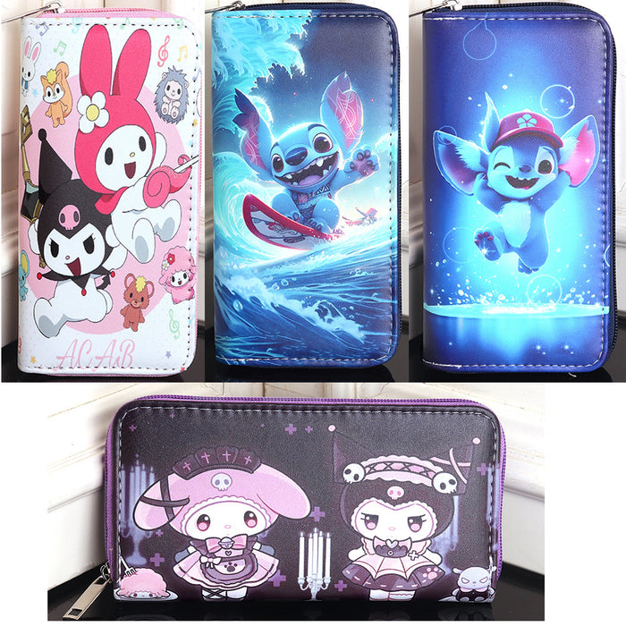 Wholesale cartoon cute children Girl women's long wallet