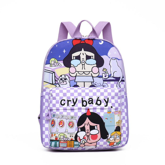 Wholesale Backpack Children' s Cry Baby Ultra Light Large Capacity Backpack Kindergarten Cute Schoolbag