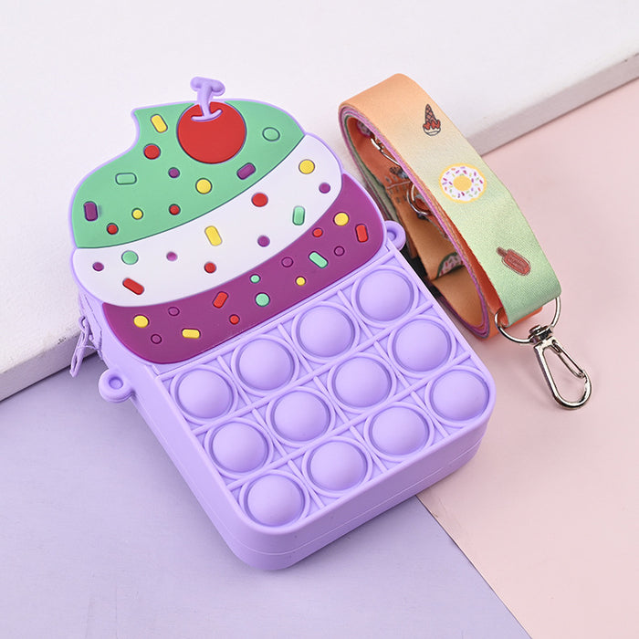 Wholesale Silicone Children' s Crossbody Storage Bag