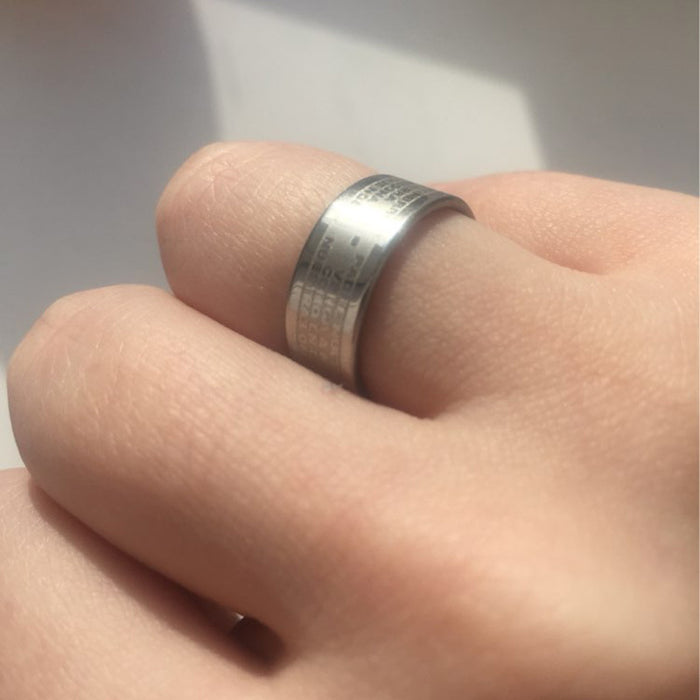 Wholesale steel ring explosion lovers ring smooth  men's and women's steel jewelry