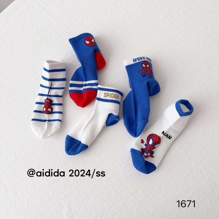 Wholesale 10pairs/pack Thin mid tube socks with mesh for boys baby socks children's socks