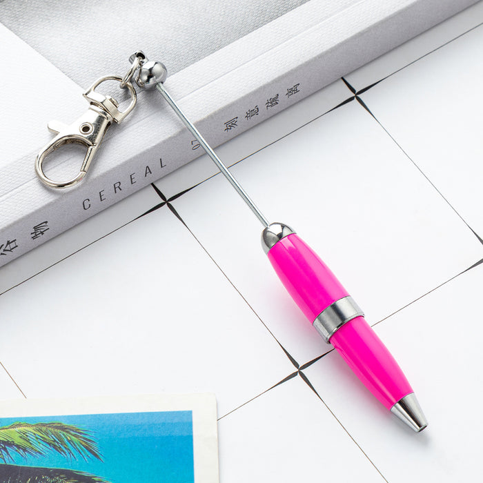 Wholesale 11.9cm Beadable Pens DIY Keychain Bar Portable Mini Pen Metal Pen JDC-PN-HuaH013