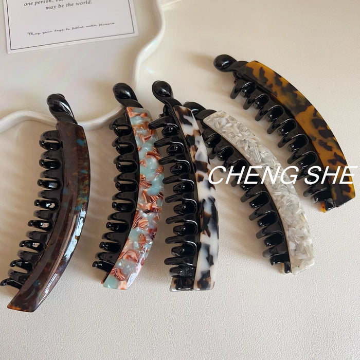 Wholesale Large Banana Clip for Multiple Hair Volumes Clip leopard Print  Twist Clip