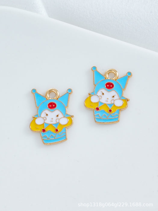 Wholesale 10 PCS DIY Alloy Oil-Drip Cartoon Necklace Pendant