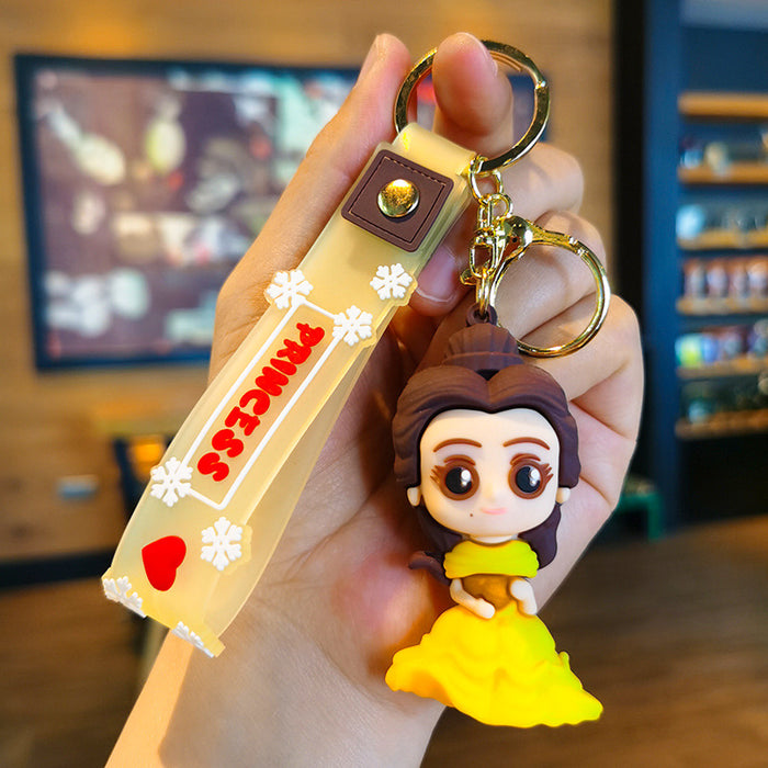 Wholesale Rubber Cartoon Doll Three-dimensional Keychain JDC-KC-Tingm104