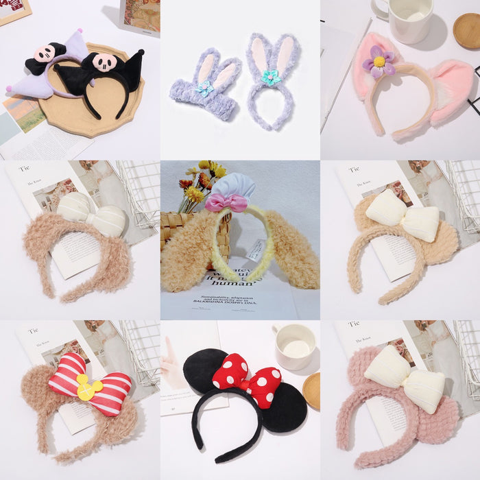 Wholesale Animal Ears Hair Accessories Amusement Park Headdress Bow Headband JDC-HD-Sili004