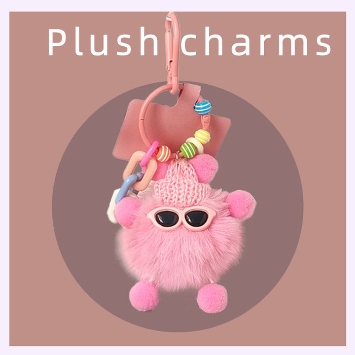 Wholesale Cute Plush Elf Bag Charm Pink Keychain Resale Accessory MOQ≥5