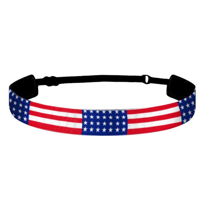 Wholesale 10PCS American Flag Independence Day Children's Sports Stretch Polyester Headband JDC-HD-GuanY009