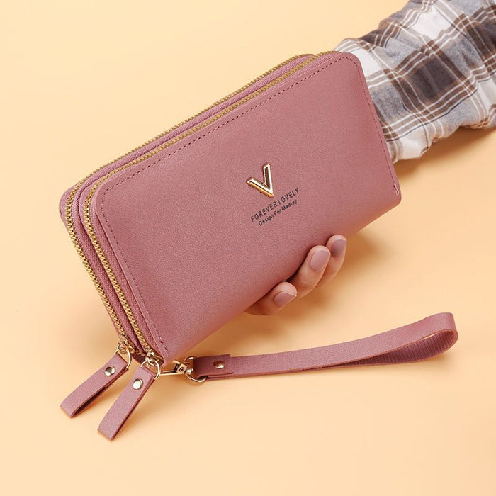 Wholesale PU Long Wallet with Sequins Fresh Sweet Style Everyday Use Gift MOQ≥3
