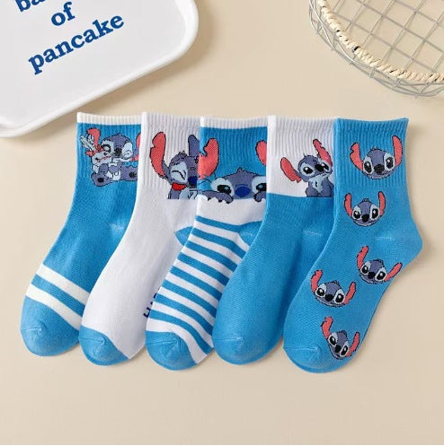 Wholesale Cartoon Cute Mid-tube Boat Socks
