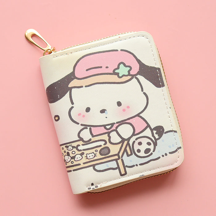 Wholesale PU Cartoon Printing Zipper Coin Purse JDC-WT-Jumei003