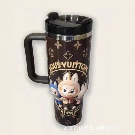 Wholesale Ice Cup 40oz Stainless Steel Handle Insulated Cup Portable Car Cup