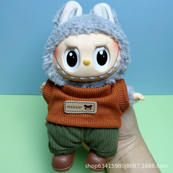 Wholesale Doll clothes can be worn and replaced with plush clothes and accessories