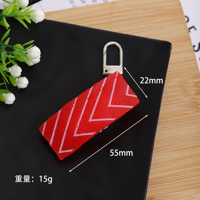 Wholesale PVC Sushi Keychain Food Toy Accessory for Bag Charm or DIY Craft Gift MOQ≥2