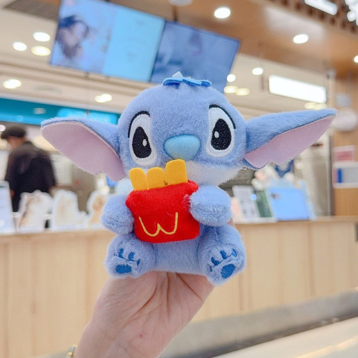 Wholesale Cute Hamburger Plush Toy Doll Bag Charm Keychain