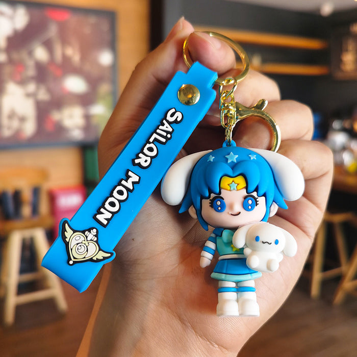 Wholesale Cartoon Silicone Doll Keychain JDC-KC-Tingm200