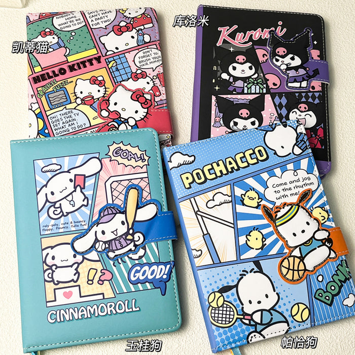 Wholesale 5pcs Magnetic Notebook Cute Cartoon Journal Student Notepad Hard Cover