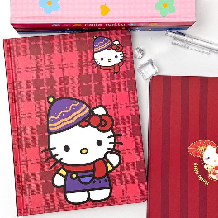 Wholesale Cute Sweet Hard Cover Notebook  Cat Notepad Girl' s Heart Colored Pages Handbook