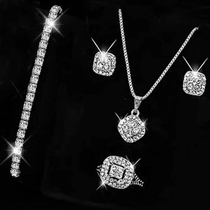 Wholesale 3pcs/ set Full-Diamond Jewelry Set