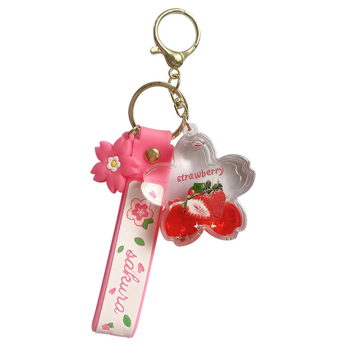 Wholesale Acrylic Oiled Fruit Keychain JDC-KC-YanG067