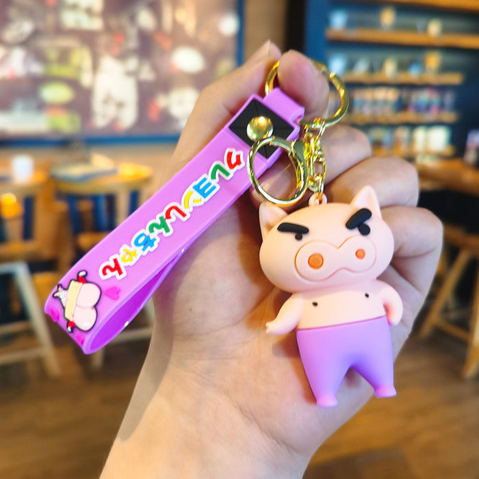 Wholesale Cartoon 3D Doll Rubber Keychain JDC-KC-Tingm046